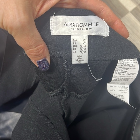 🏁 Addition Elle vegan leather pants size 4X - Picture 6 of 9